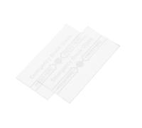 Parliky 2 pièces Couvercle Interrupteur Alarme Manuel Résistant à Eau Chaleur Verre de Remplacement Transparent pour Point Appel Urgence Incendie Lot