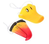 Parliky 2 Pièces Déguisement Nez Animal Vinyle Bec de Canard et Perroquet Accessoire Cosplay et Ajustable pour Fête et Carnaval