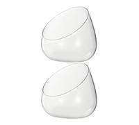 Parliky 2 Pièces Micro Landscape Bottles for Succulents and Hydroponic Plants Glass Storage Pots with Easy-Open Design Lightweight and Simple Home Décor Vases