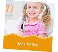 Parliky 2 pièces Microphone Garçon Fille Faux Microphone Plastique pour Jeux Imitation Chanter Discours et Performance Scénique Accessoire de Jeu pour Fille et Garçon