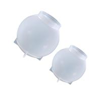 Parliky 2 pièces Moule Silicone Sphère pour Résine Époxy Moulage Crystal DIY Moules Boule et Faciles à Nettoyer pour Artisanat