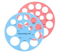 Parliky 2 pièces Outil de Mesure de Mamelon Flexible Silicone Lot de Règles Précises pour Bride de Tire-lait Rose et Bleu Clair Portable et Résistant pour Mères