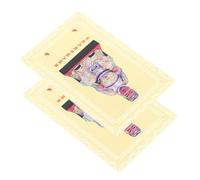 Parliky 2 Pièces Pendentif Chinois de Protection Carte Taisui pour Succès Design Délicat Légère et Portable Symbole Spirituel Traditionnel