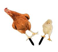 Parliky 2 pièces Piquets de Jardin Poule Décorative Acrylique Résistants pour Extérieur Salon Jardin Pelouse