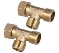 Parliky 2 pièces Raccord Coudé Pouce pour Tuyau Eau Chauffage Connecteur Plomberie Résistant Corrosion Lot