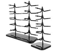 Parliky 2 Pièces Support Lunettes Multi-couches Stable pour Rangement Lunettes Soleil et Surlunettes Organiseur Capacité Présentoir Antichute pour Collection Accessoires Optiques Lot de