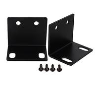 Parliky 2 pièces Supports de Microphone Shaped Équerres de Coin Universelles pour Meubles et Cabinets Audio Installation Facile et Durable Accessoires de Montage pour Équipements