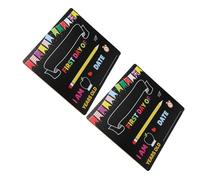 Parliky 2 Pièces Tableau Noir Réutilisable pour École Panneau Écriture Lisse pour Dernier Jour Accessoire Photo Maternelle Garçon Fille Garçons Filles