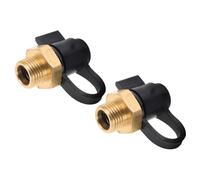 Parliky 2 pièces Valve de Réservoir Air Robuste Soupape de Sécurité pour Compresseur et Pressostat Vanne de Ventilation pour Réservoir Portable Maintenance Simplifiée