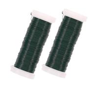 Parliky 2 Rouleaux Fil de Jardin Flexible Fer Vert Attaches Souples et Réutilisables pour Plantes Fixation Facile des Branches Résistant et Malléable pour Bricolage et Jardinage