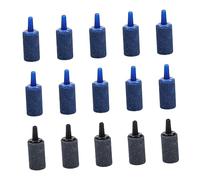 Parliky 20 pièces Aquarium Cylindre Diffuseur Air pour Fish Tank Améliore Oxygénation des Poissons Bleu et Gris Compatible Pompe à Air Décor Barboteur Aquarium