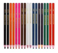 Parliky 20 pièces Crayons Cire Portables à Déchirer Crayons Gras Multifonctions pour Dessin Marquage sur Tissus Verre et Couleurs Vives