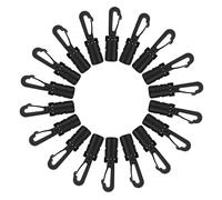 Parliky 20 pièces Crochets de Mouillage Élastiques pour Kayak et Yacht Crochets Robustes pour Bateau Sécurité Fixations pour Cordes Élastiques de Accessoires de Plein Air et Camping