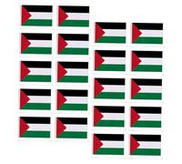 Parliky 20 pièces Petits Drapeaux Main Palestine et Réutilisables pour Décoration Fête et Support de Match