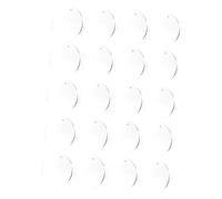 Parliky 20 pièces Plaques Acryliques Rondes Transparentes pour Ébauches Porte-clés DIY Artisanat Décoration