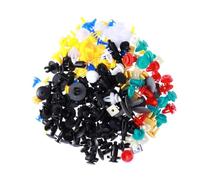 Parliky 200 pièces Clips Fixation Portière Voiture Nylon Robuste Rivets Push-in pour Garniture et Pare-chocs Clips Auto Résistants Aux Vibrations pour Panneaux Intérieurs et Carrosserie