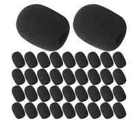 Parliky 200 Pièces Microphone Windscreen Covers Mini Foam Mic Protector For Small Lapel And Lavalier Mics With Wind Noise Reduction And Secure Fit
