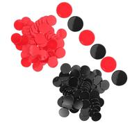 Parliky 200 Pièces Transparent Plastic Bingo Chips Small Game Counters for Classroom Math Learning and Group Activities