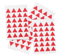 Parliky 288 Pièces Autocollants Triangle Adhésifs Rouges pour Étiquetage et Organisation Stickers Papier pour Marquage et Planification Lot