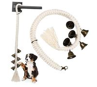 Parliky 2pièces Cloche pour Chien De Clochettes Corde De Coton Tressée Système De Formation pour Animaux De Compagnie pour Apprendre à Communiquer avec Votre Chien