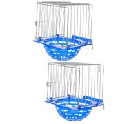 Parliky 2pièces Nid De Reproduction Suspendu pour Oiseaux Cagette Robuste pour Pigeons Canaris Et Exotiques Outil Pratique pour Éclosion Et Élevage Facile à Installer Nettoyer pour Vos