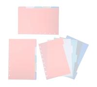 Parliky 3 Ensembles Intercalaires Classeur Plastique à Onglets avec Perforation Champignon Lot Séparateurs Index pour Organiseur Scolaire et Bureau