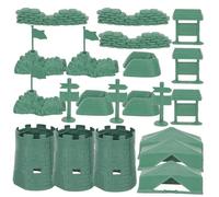 Parliky 3 Ensembles Kit de Blocs de Construction Militaire pour Garçons Sandbox DIY avec Modèles de Scène Militaire et Accessoires pour Jeu Imaginatif et Décoration