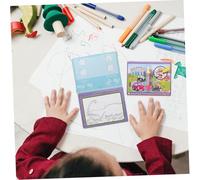 Parliky 3 pièces Carnet de Coloriage à Eau Réutilisable pour Garçon Fille Effet Merveilleux Dessin Créatif sans Tache Éducatif Sûr et Écologique avec Pinceau pour Éveil Artistique