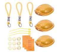 Parliky 3 Pièces Figurine Tortue Feng Shui Vintage pour Divination pour et Accessoire Jeu de Fortune Chinois Portable et Décoratif
