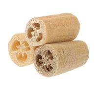 Parliky 3 pièces Jouets à Mâcher pour Hamster Nain Luffa Naturel Accessoires Dentaires pour Rongeurs Slices de Broyage pour Nettoyage des Dents et du Stress