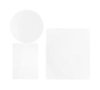 Parliky 3 Pièces Plaques Gel Transparente Réutilisables Rond Souple pour Garçon Fille Impression Artistique Créative DIY Journaling Arts Crafts