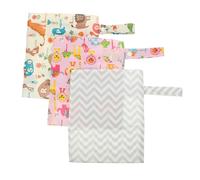 Parliky 3 pièces Pochette de Rangement pour Couches Imperméable Poche Suspendue Portable et Lavable Organiseur Réutilisable pour Couches Humides et Sèches pour Voyage et Maison