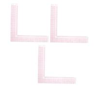 Parliky 3 pièces Règle Transparente pour Couture et Modélisme avec Marquages Angle Droit Outil et Portable pour Création de Patrons et Design de Vêtements