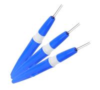 Parliky 3 Pièces Stylo Aiguille à Feutrer avec Aiguilles Bleues Outil Portable Ergonomique pour Feutrage Laine DIY Accessoires Polyvalents pour Broderie et Patchwork