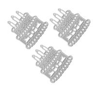 Parliky 3 Pochoirs à Découper en Acier au Carbone pour Création de Cartes D'anniversaire, Matrice de Gaufrage Diy, Outil Artisanal 3 Pièces pour Scrapbooking et Loisirs Créatifs