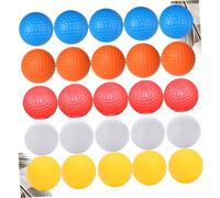 Parliky 30 Pièces Ball Hollow Non-Porous Training Balls for Indoor Practice Lightweight Soft Plastic Safe for Furniture and People Set Orange