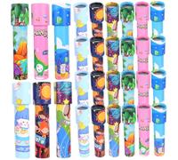 Parliky 30 Pièces Kaleidoscope Toy for Paper Cartoon Kaleidoscope Safe Educational Toy for Boys and Random Style