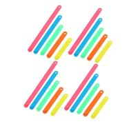 Parliky 30 pièces Kit de Bandes Géométriques Plastiques pour Mathématiques Manipulation de Formes Polygonales Apprentissage des Relations Triangulaires et Figures Planes pour Garçon Fille