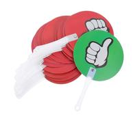 Parliky 30 pièces Panneaux de Vote Double Face Palettes Vote Enseignant Jeu Interactif Accessoires Scolaires Portables Thumbs Up Down et Facile à Utiliser pour Classe
