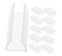 Parliky 30 pièces Porte Étiquette PVC Transparent pour et Bureau Support de Prix à Lusure Réglette Prix Clipser pour Étiquettes de Rayonnage Lot