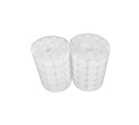 Parliky 300 Paires Pastilles Auto Adhésives Crochet et Boucle Blanches pour Bricolage Maison Bureau