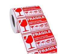 Parliky 300 pièces Étiquettes Avertissement Fragile Autocollantes Adhésif pour Expédition et Stickers Sécurité Forte pour Cartons et