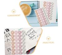 Parliky 32 feuilles Autocollants Renforts Perforation Classeur Étiquettes Auto-adhésives Réparation Trou Papier Protection Mobiles pour Bureau École Maison
