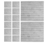 Parliky 36 Pièces Lot Tuiles Miniatures Toiture Acier Inoxydable pour Maquette DIY Accessoires Construction Maison Poupée et Décors Table