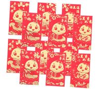 Parliky 36 Pièces Nouvel An Chinois Enveloppes Rouges Traditionnelles Poches à Motifs de Chance pour Fête Du Printemps et Célébrations Année Du Serpent