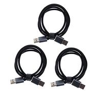 Parliky 3pièces Câble USB Male à Male Câble De Données pour Ordinateur Imprimante Et Disque Dur Connecteurs Plaqués Et Renforcée