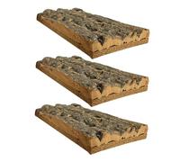 Parliky 3pièces Décor Arrière-Plan Naturelle pour Terrarium Et Aquariums Décor De Fond Liège pour Reptiles Poissons Et Amphibiens Dimensions
