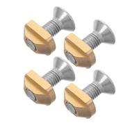 Parliky 4 pièces Écrous T Acier Inoxydable pour Montage Hydroptère Kit Robustes Laiton et INOX Fixation Fiable pour Rails Hydrofoil Installation Rapide