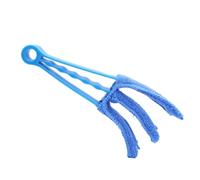 Parliky 4 Pièces Lot de Brosses Multifonctions pour Stores et Climatiseurs Nettoyage Sec et Humide Manche PP Lingettes Microfibres Lavables pour Fenêtres et Voitures