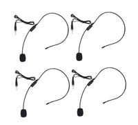 Parliky 4 Pièces Microphone à Condensateur Filaire Tête avec Perche Accessoire pour Amplificateur Vocal Oreillette Micro Filaire pour Enseignants et Guides